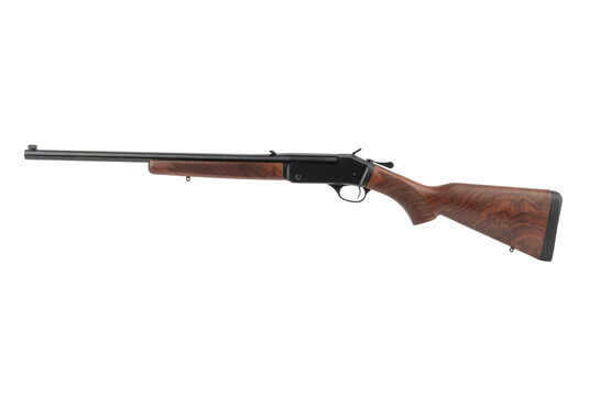 Henry Single Shot 44 mag rifle features buckhorn sights